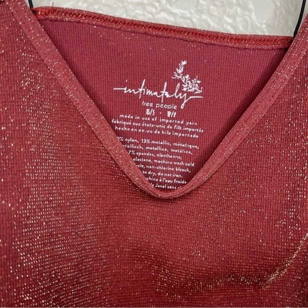 Bundle‎ Free People Sparkly Brami Red/Black and Gold Set of 2 XS/S NWOT